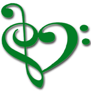 heart made with treble and bass clef